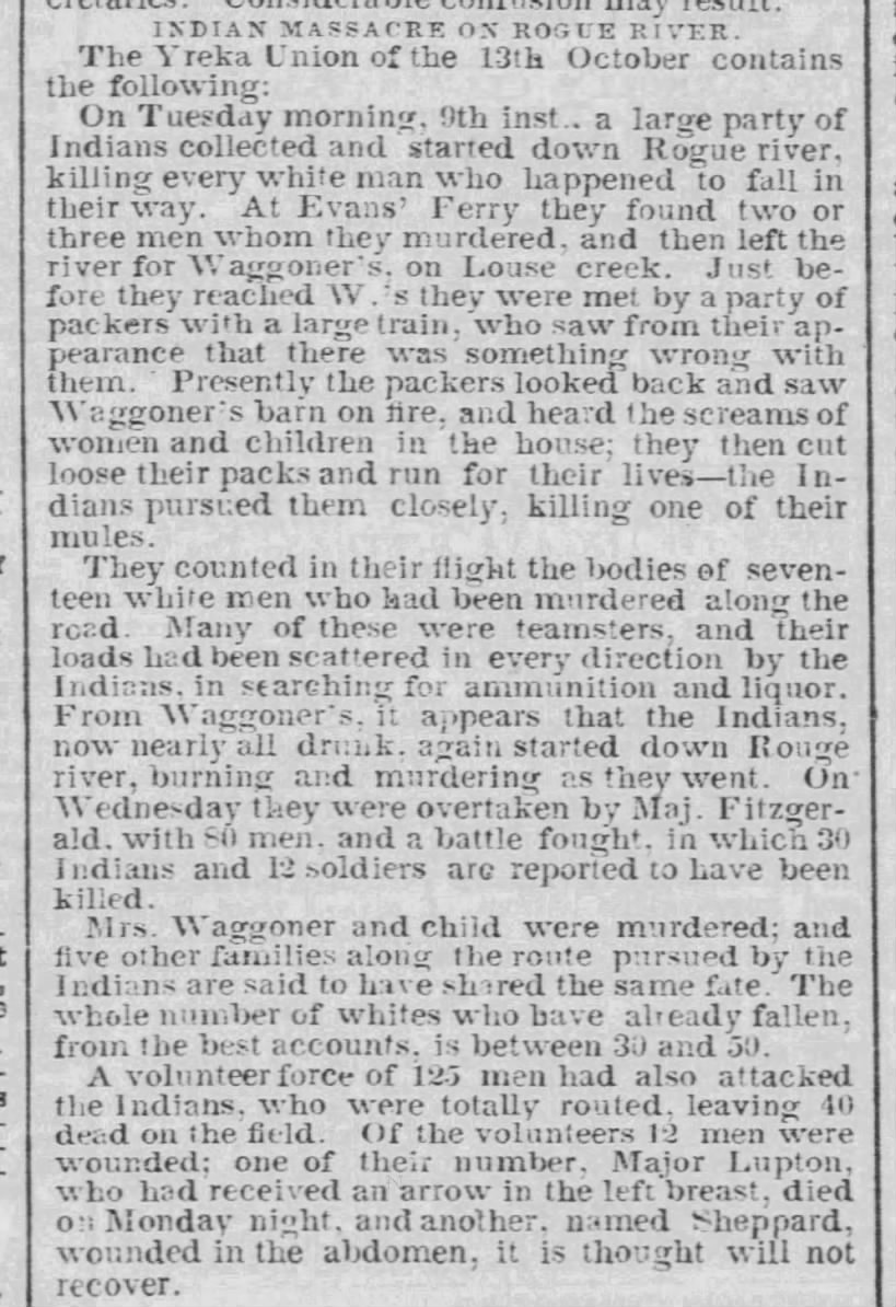 Thumbnail for Indian Massacre on Rogue River