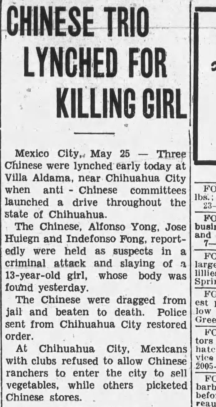 Thumbnail for Chinese Trio Lynched for Killing Girl