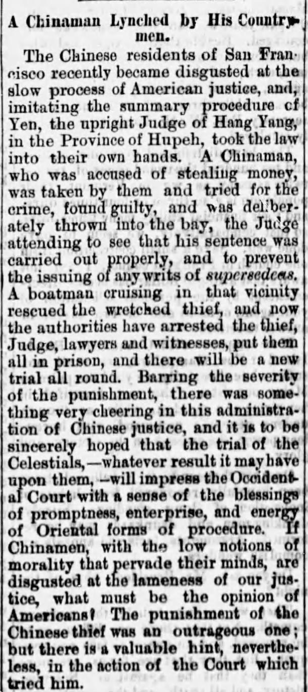 Thumbnail for A Chinaman Lynched by His Countrymen