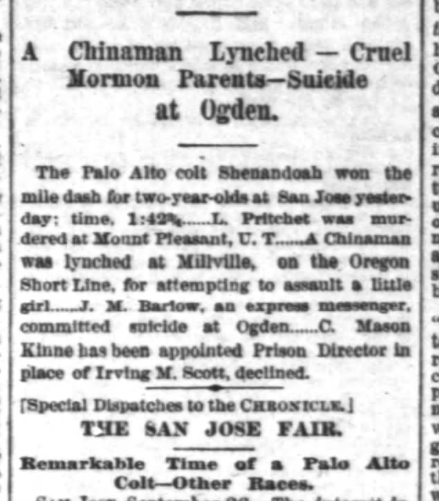 Thumbnail for A Chinaman Lynched